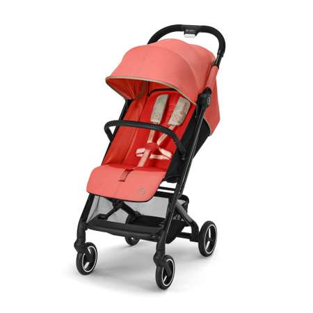 Коляская детская Cybex Beezy Hibiscus Red с дождевиком и бампером