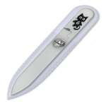 Пилка для ногтей BOHEMIA Czech Glass Nail Files 90 мм ручная роспись кот с мышкой