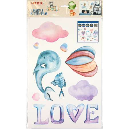 Наклейки интерьерные deVENTE Love in the Air. 45x30 см