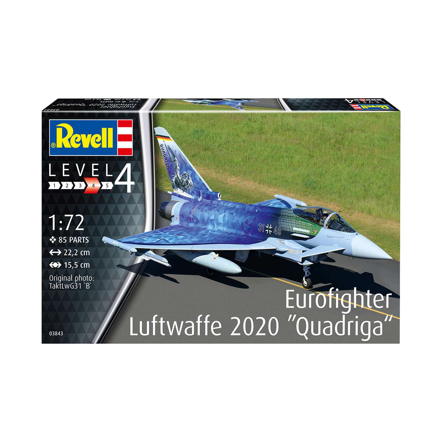 Модель для сборки Revell Истребитель Eurofighter Luftwaffe 2020 Quadriga 03843 - фото 1