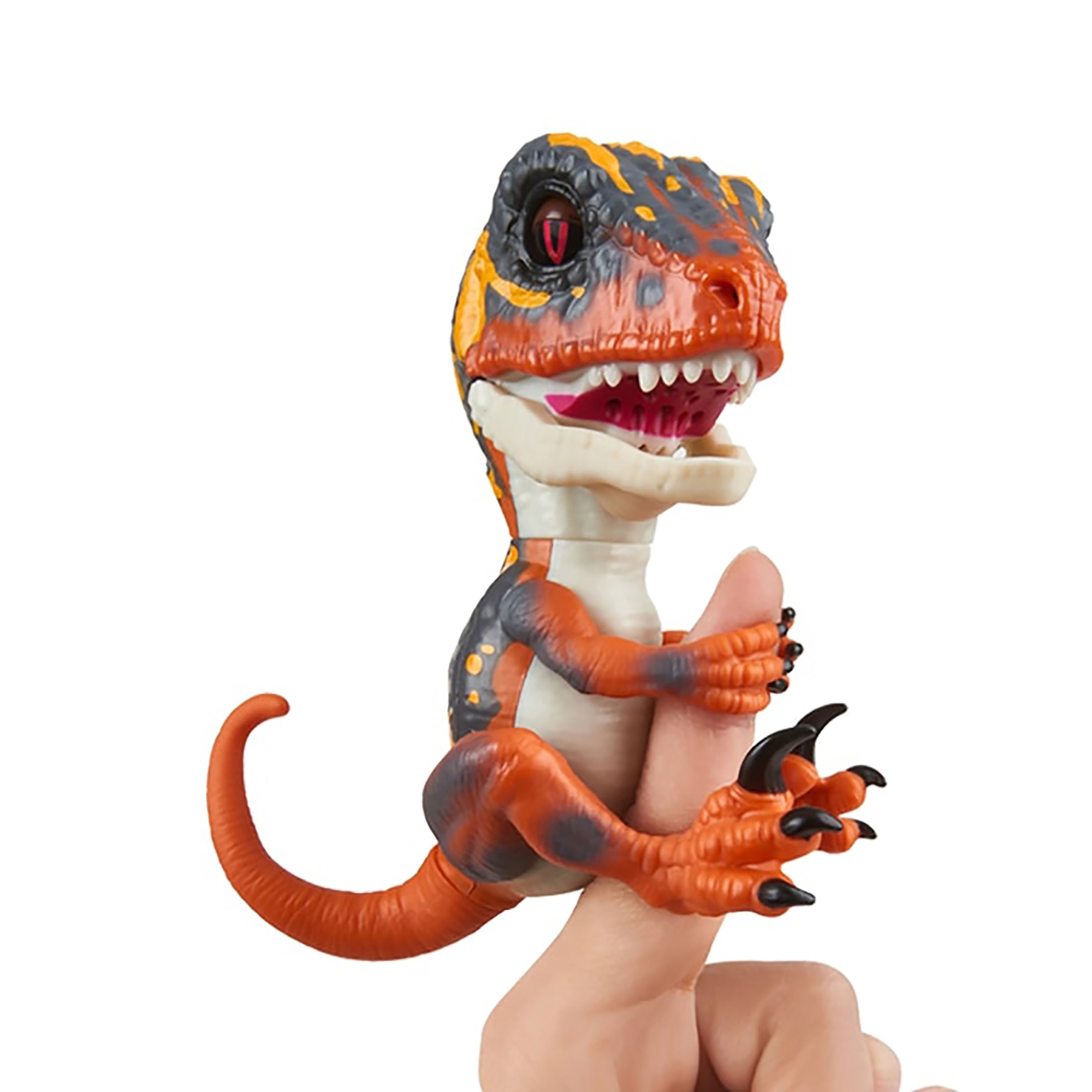 Интерактивная игрушка Fingerlings динозавр Блейз зеленый с оранжевым 12 см - фото 1
