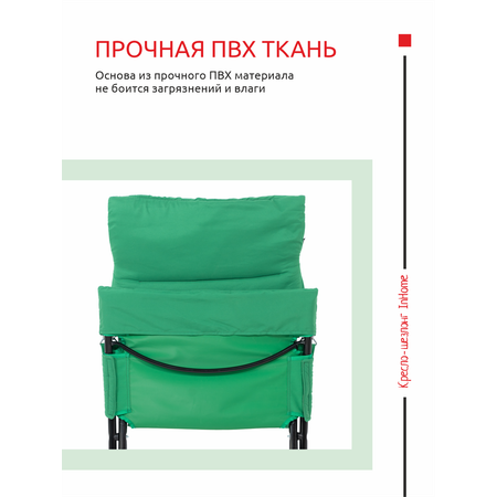 Мягкое садовое кресло-шезлонг InHome для отдыха раскладное