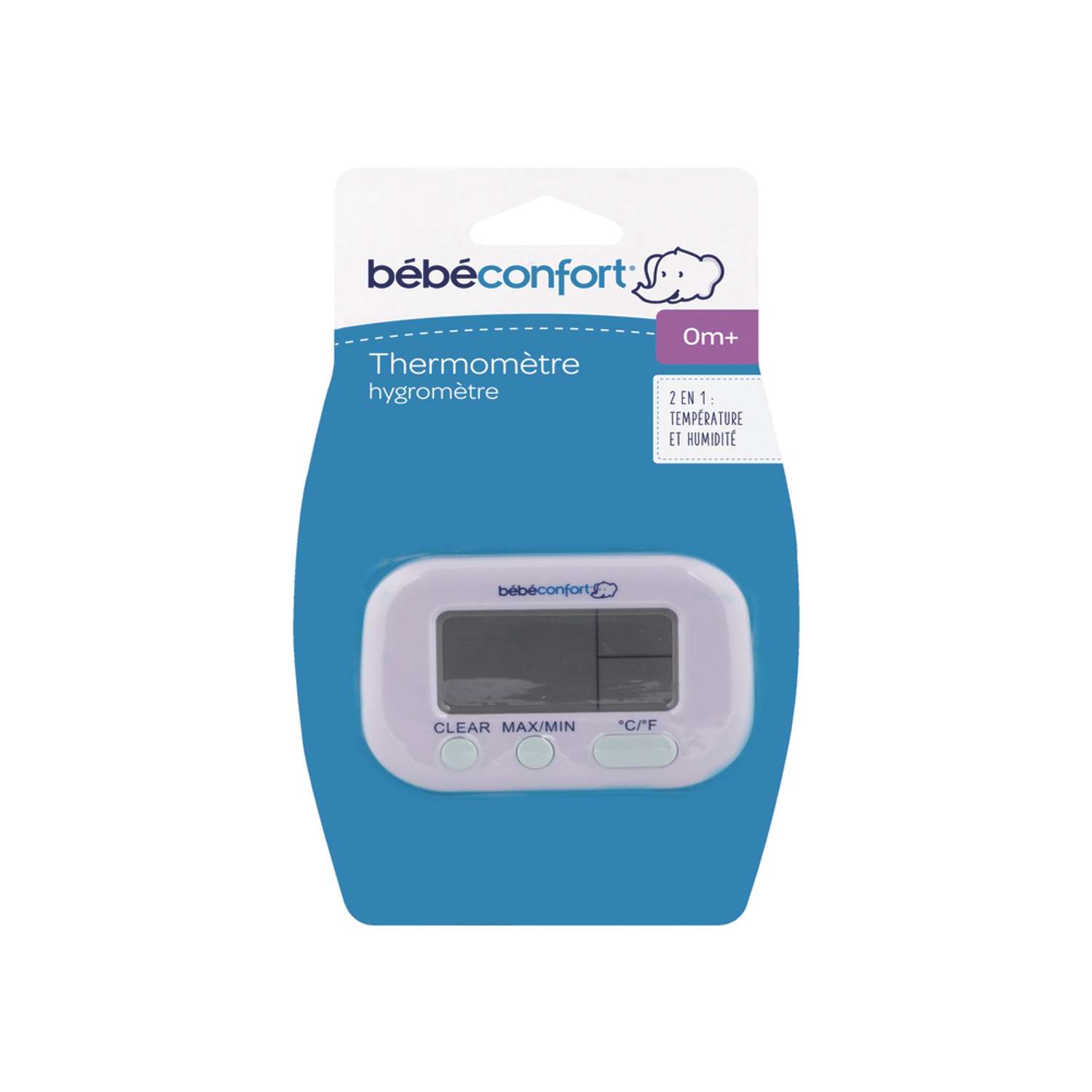 Термометр Bebe Confort 2 в 1 + гигрометр Белый - фото 3