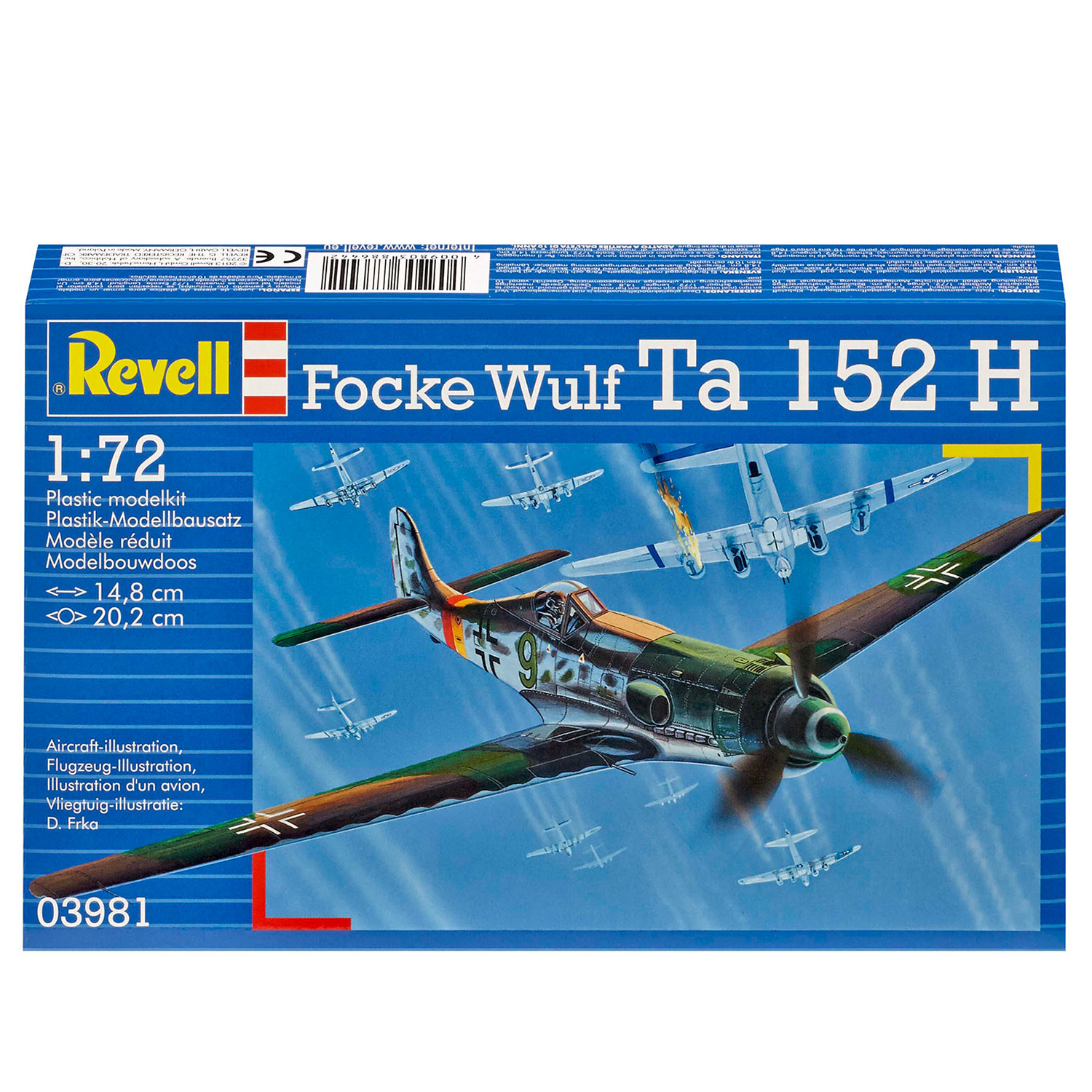 Сборная модель Revell Перехватчик Focke Wulf Ta 152 H 03981 - фото 4