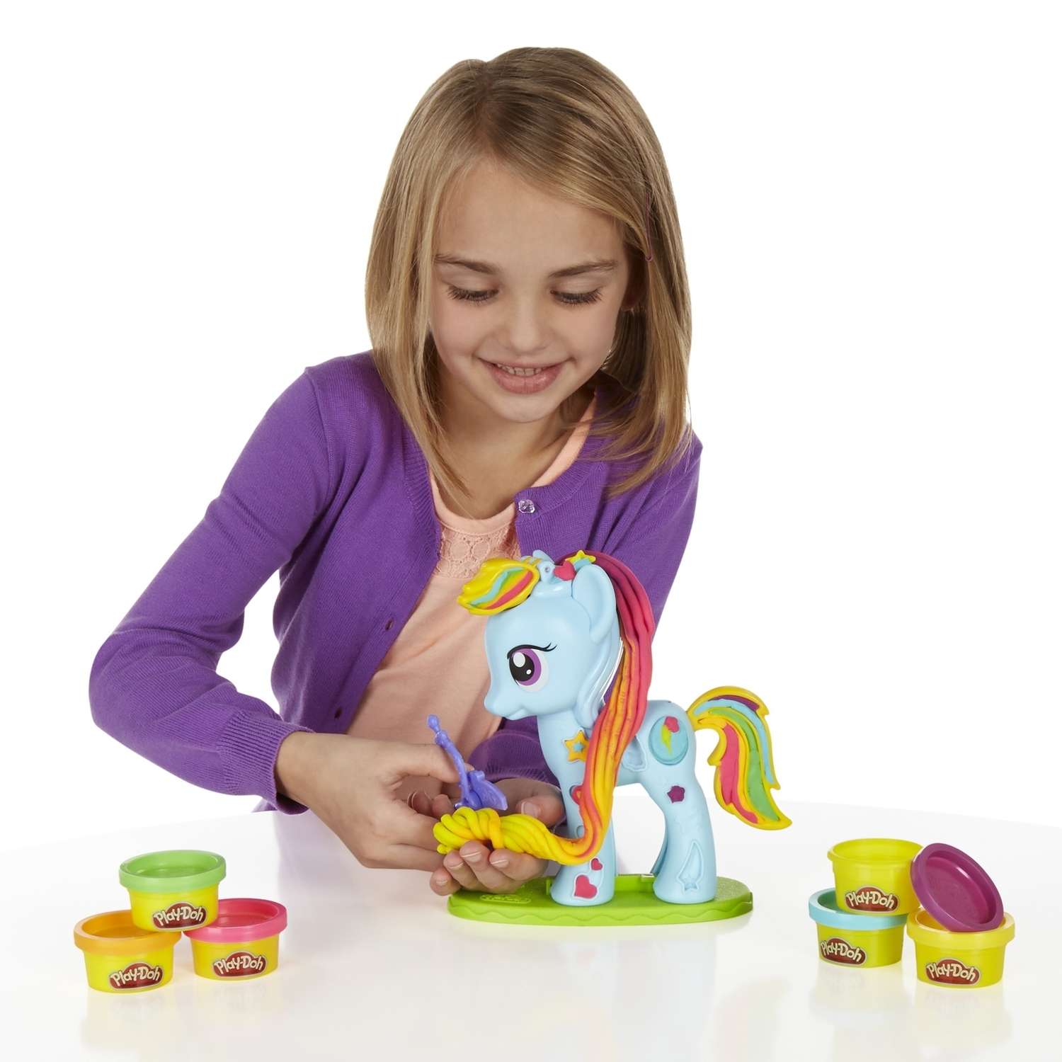 Набор пластилина Play-Doh Стильный салон Рэйнбоу - фото 9
