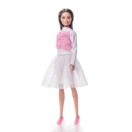Одежда для кукол VIANA типа Барби 11.147.9 белый/розовый