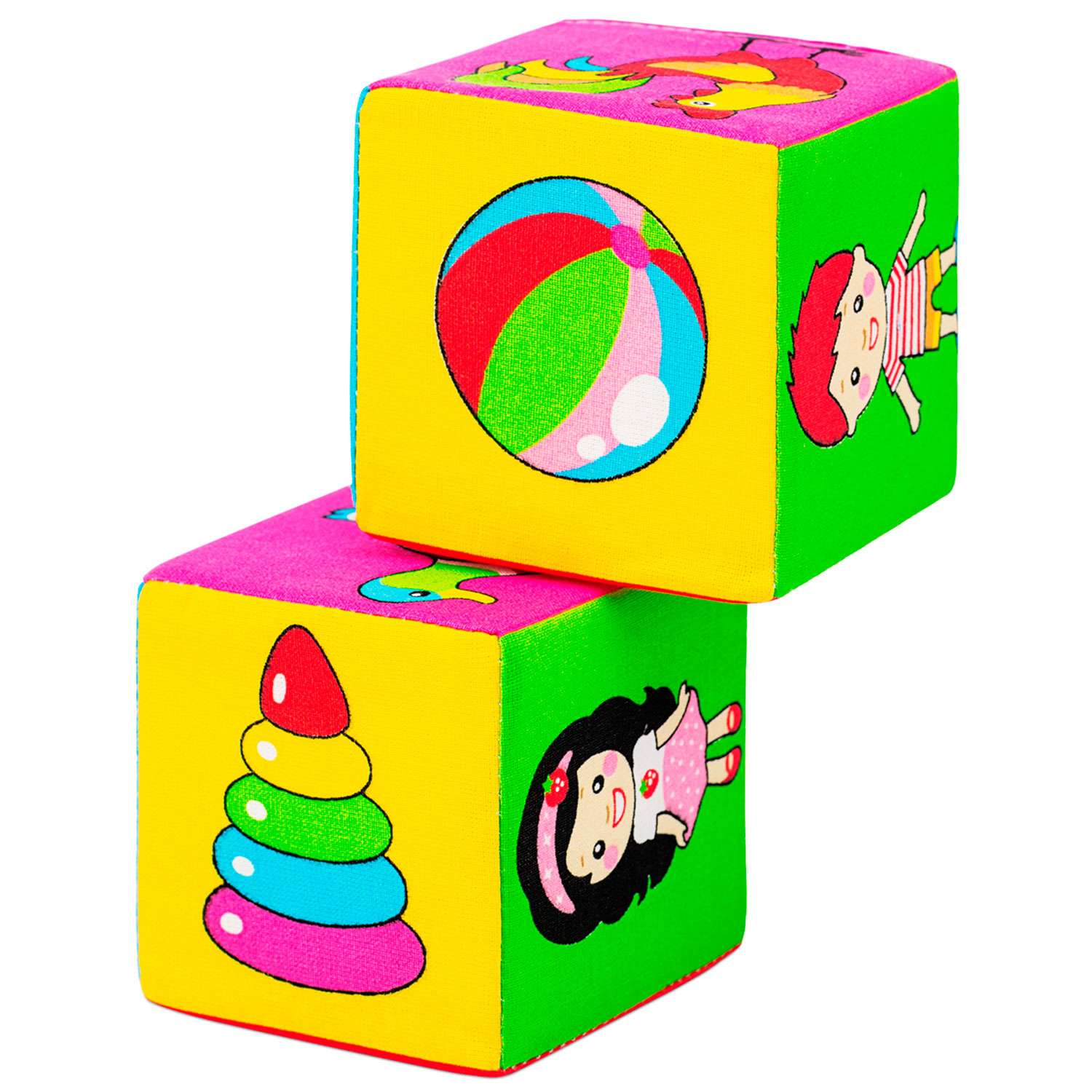 Кубики Мякиши Набор первые детские развивающие для малышей Найди пару мягкие подарок детям до года - фото 4