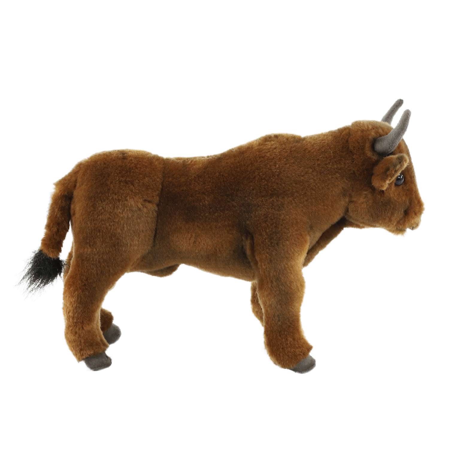 Реалистичная мягкая игрушка HANSA Бык коричневый 22 см подарок - фото 1