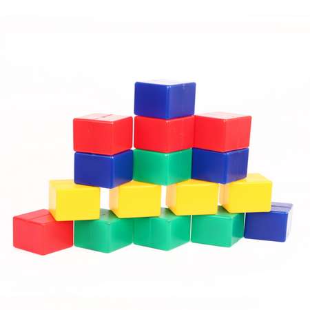 Кубики детские крупные Green Plast 16 штук