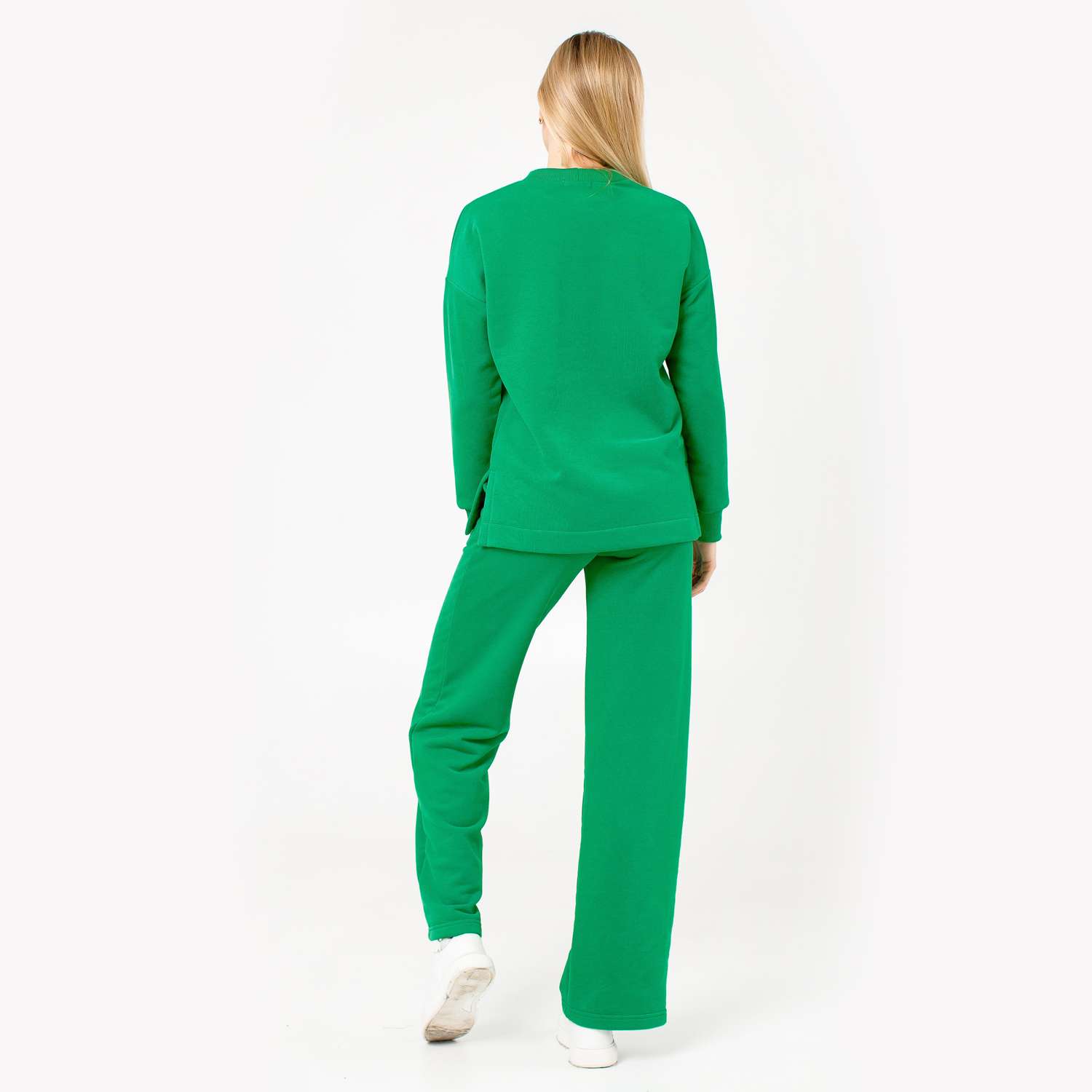Свитшот и брюки Агапэ 3049_травяной зелёный - фото 3