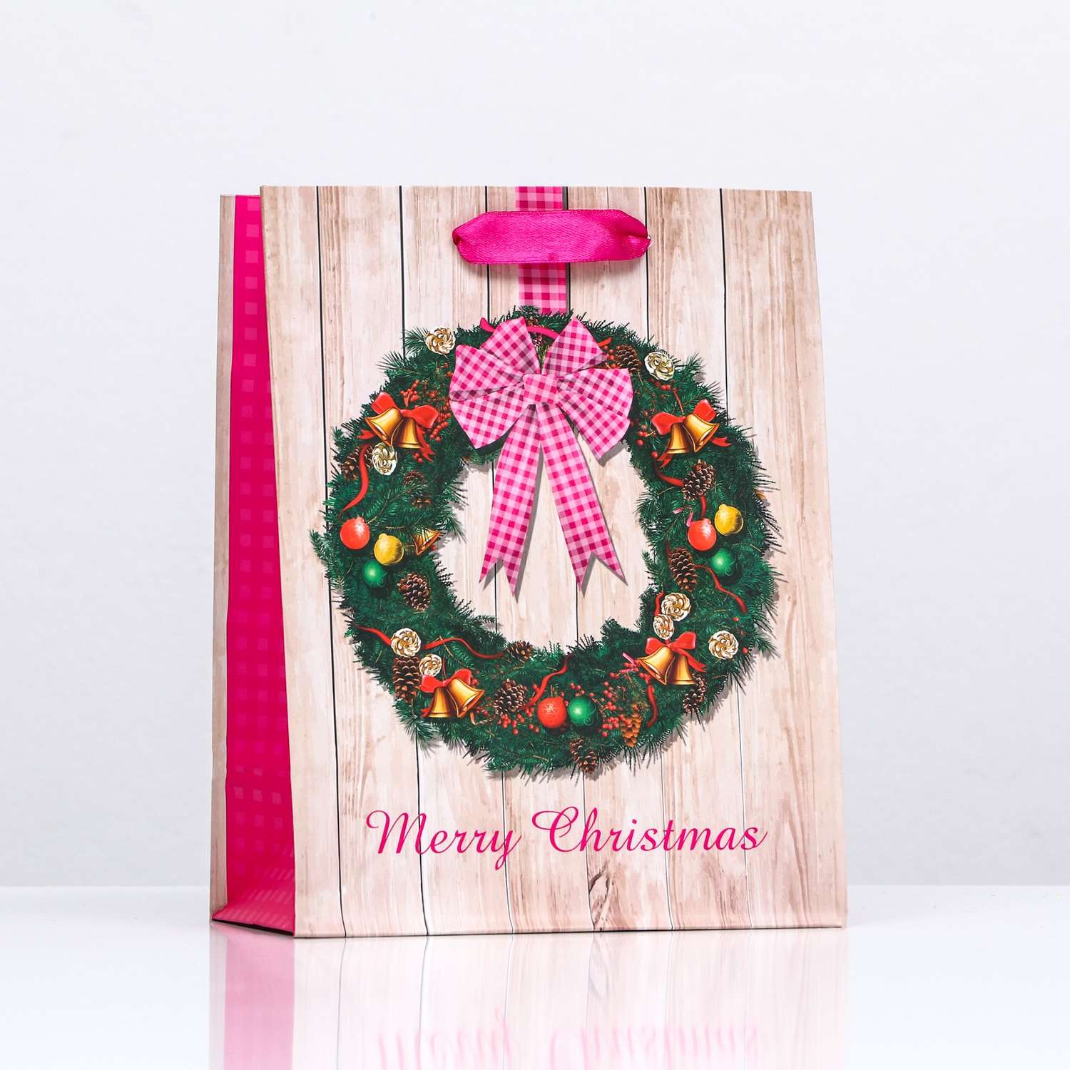 Пакет Sima-Land ламинированный «Christmas» 18×23×10 - фото 1
