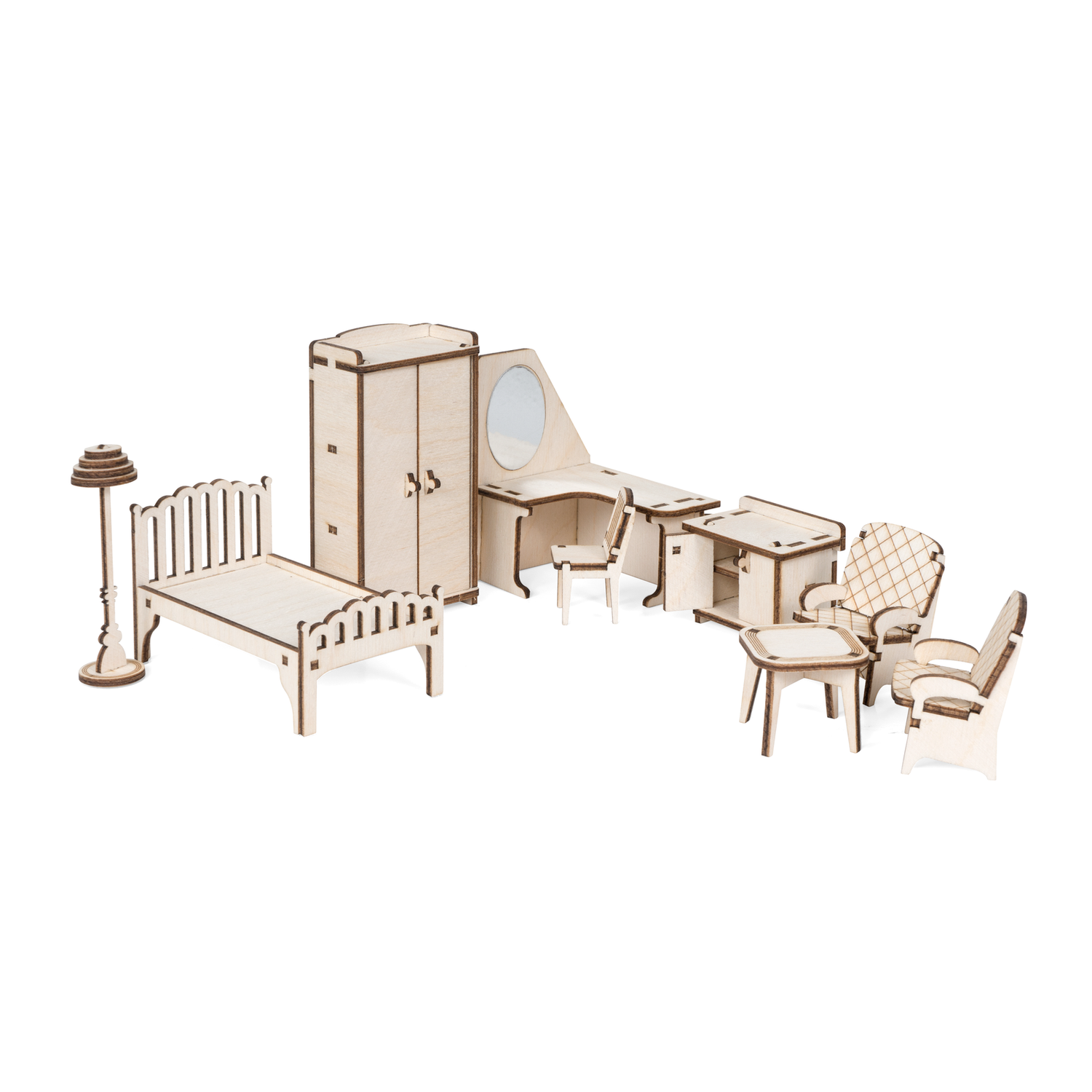 Мебель для кукол Lemmo Спальня для домика Венеция 00-69 - фото 1