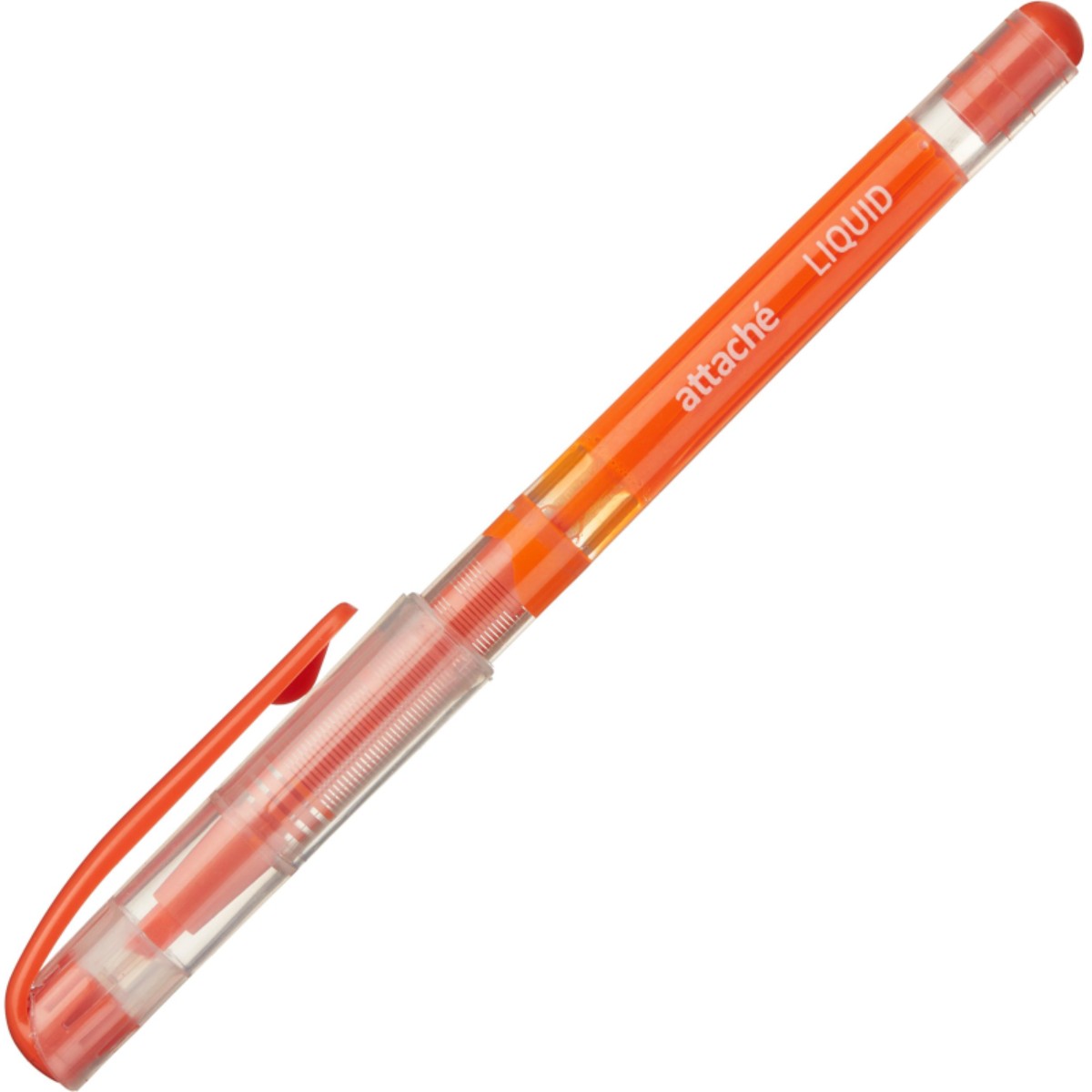 Маркер текстовыделитель Attache Liquid 1-4мм жидкие чернила оранжевый 15 шт - фото 2