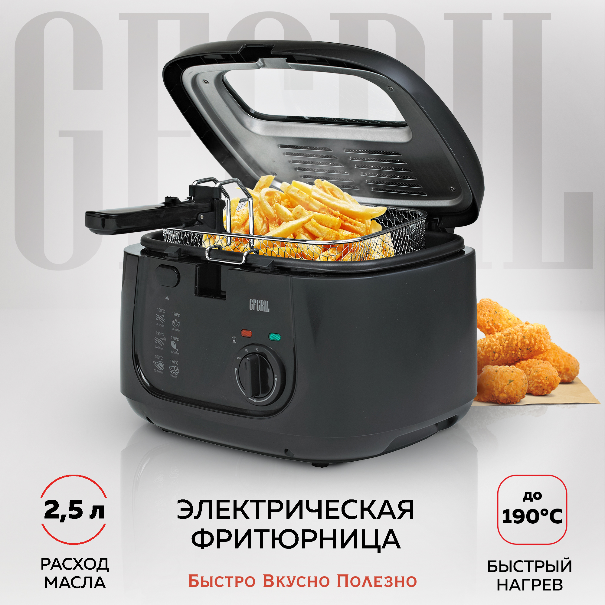 Фритюрница GFGRIL GFF-05 сompact купить по цене 9980 ₽ в интернет-магазине  Детский мир