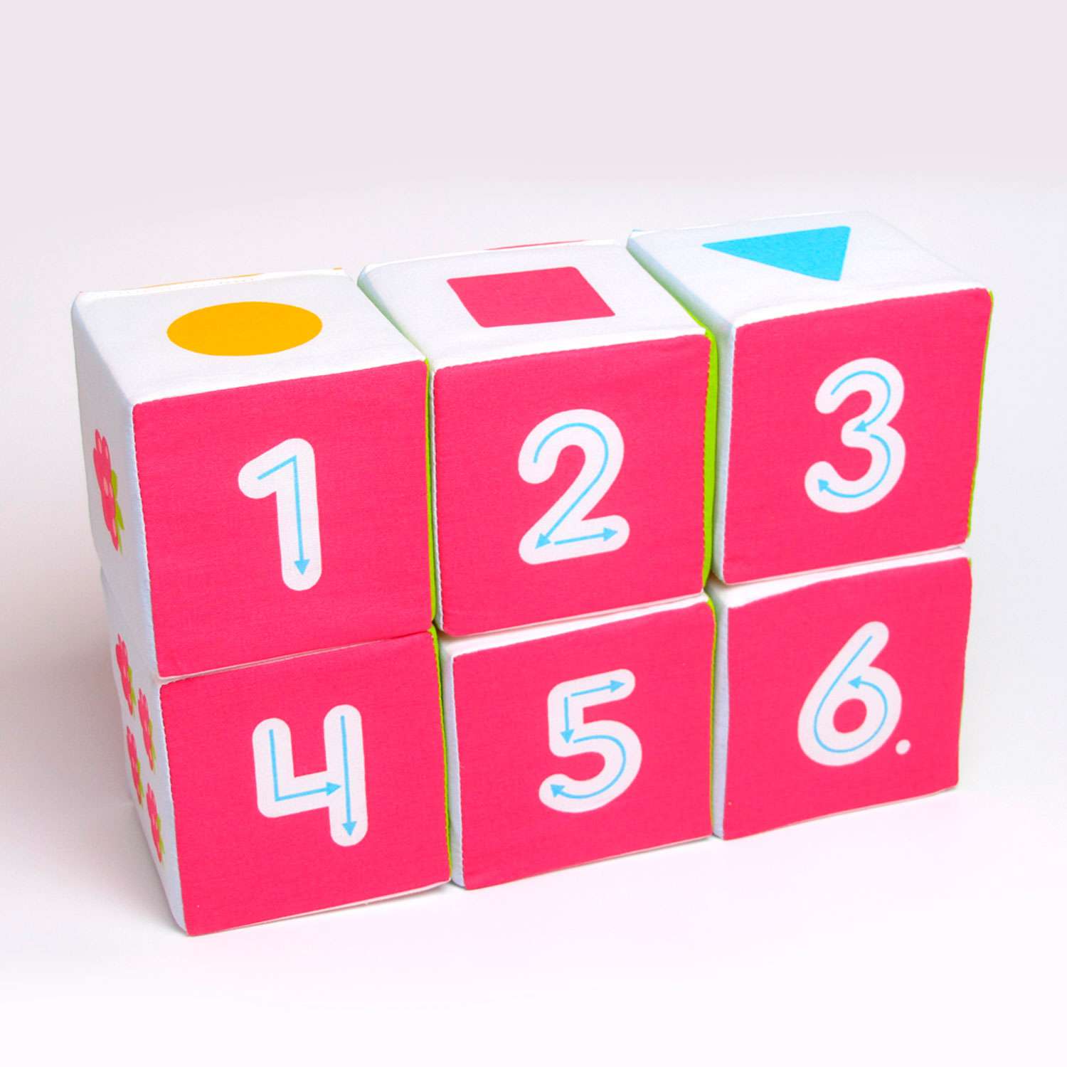 Кубики Мякиши Кубики мягкие детские развивающие для малышей Малышарики Учимся считать подарок - фото 1
