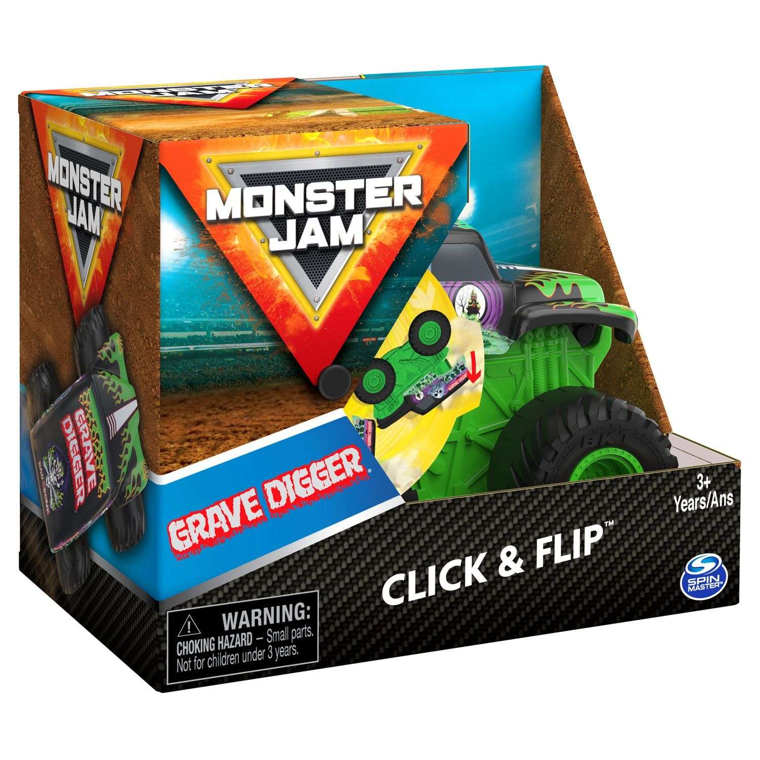 Машинка Monster Jam 1:43 Grave Digger инновационная 6061554 6061554 - фото 4