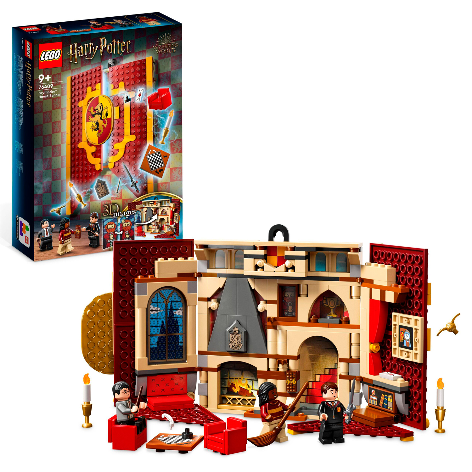 Конструктор детский LEGO Harry Potter Герб факультета Гриффиндор 76409  купить по цене 5027 ₽ в интернет-магазине Детский мир