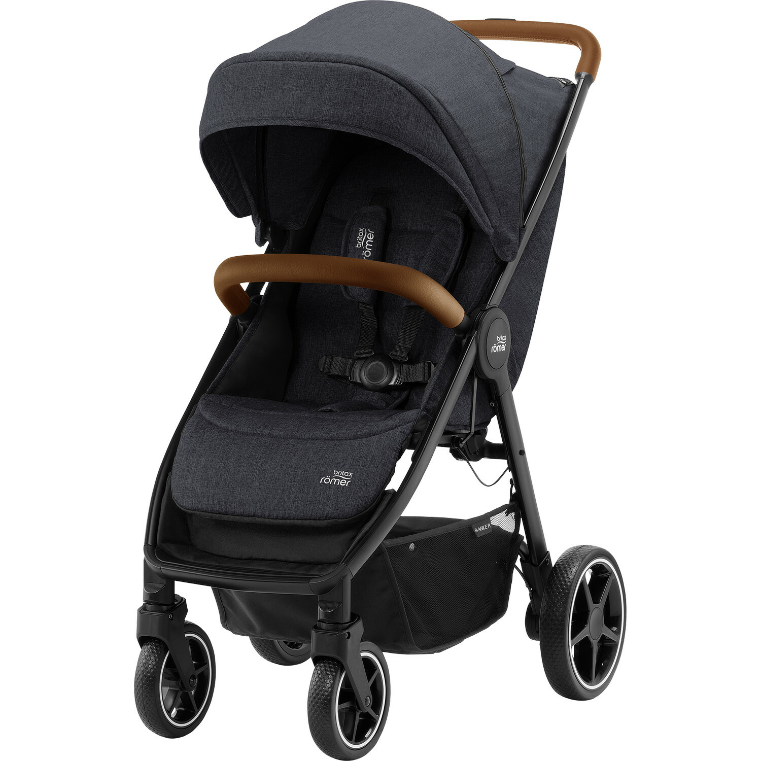 Коляска Britax Roemer B-Agile R Black Shadow-Brown - фото 1