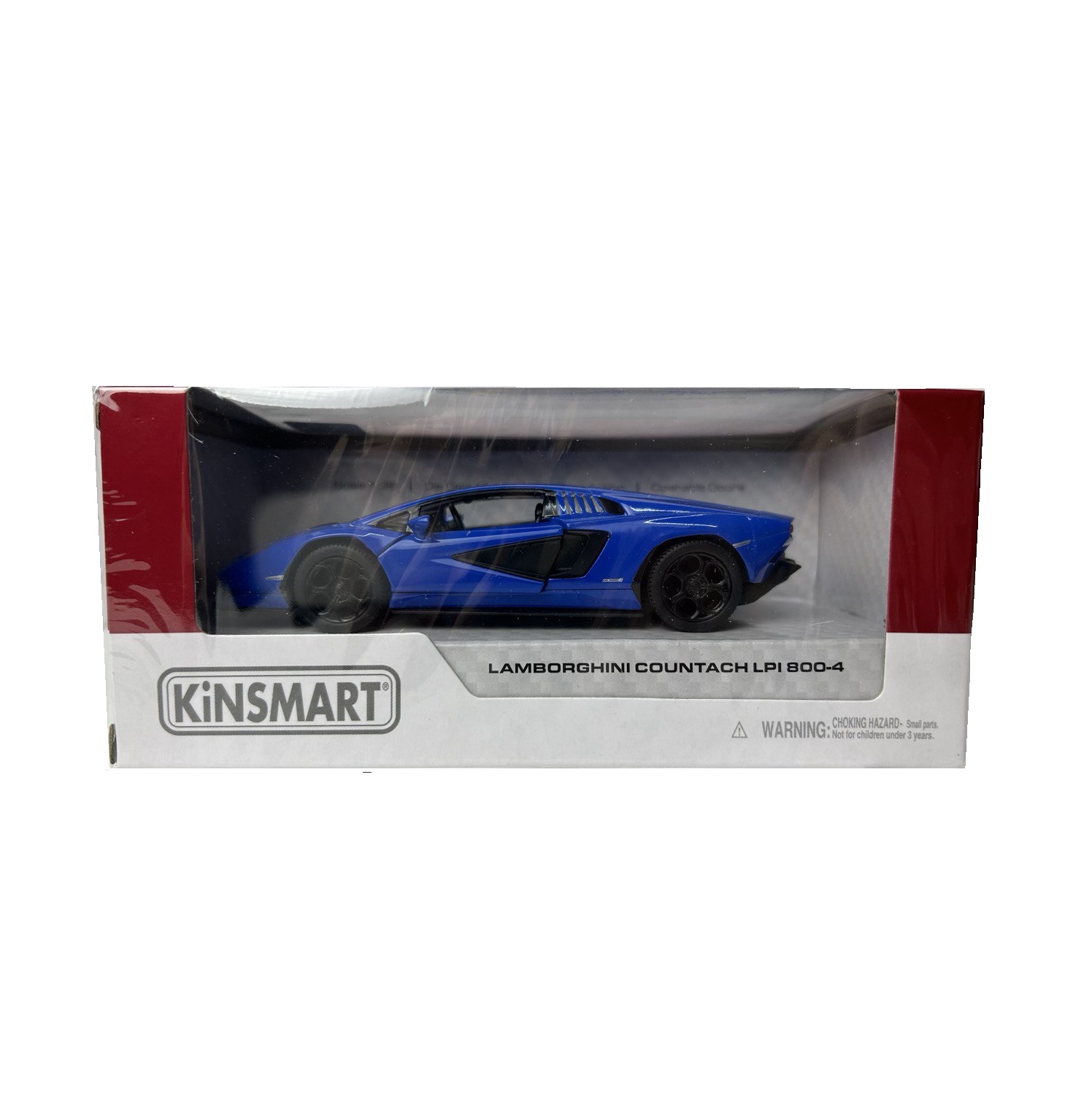 Модель KINSMART Ламборгини Каунтач LPI 800-4 1:38 синяя КТ5437/2 - фото 3