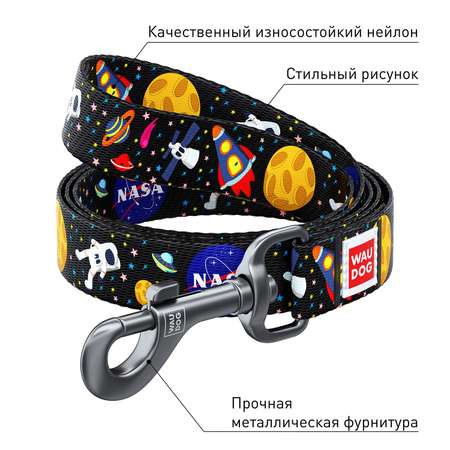 Поводок для собак Waudog Nylon Nasa крупный 4915