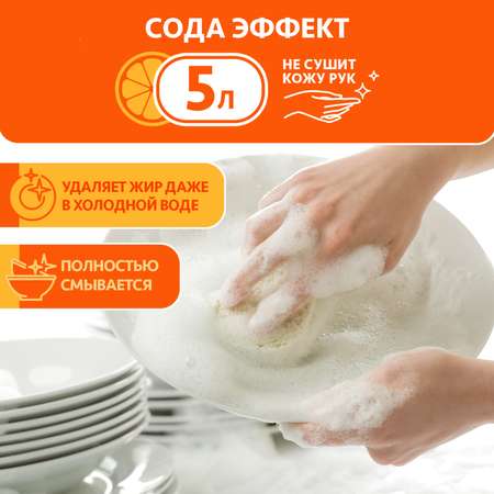 Средство для мытья посуды Чистин Свежий цитрус 5 л