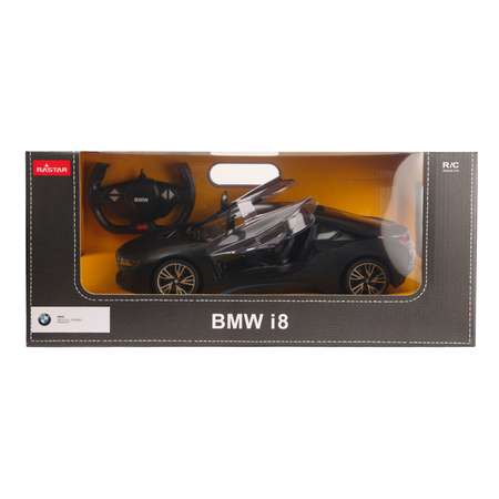 Машина Rastar РУ 1:14 BMW i8 USB Черная 71070