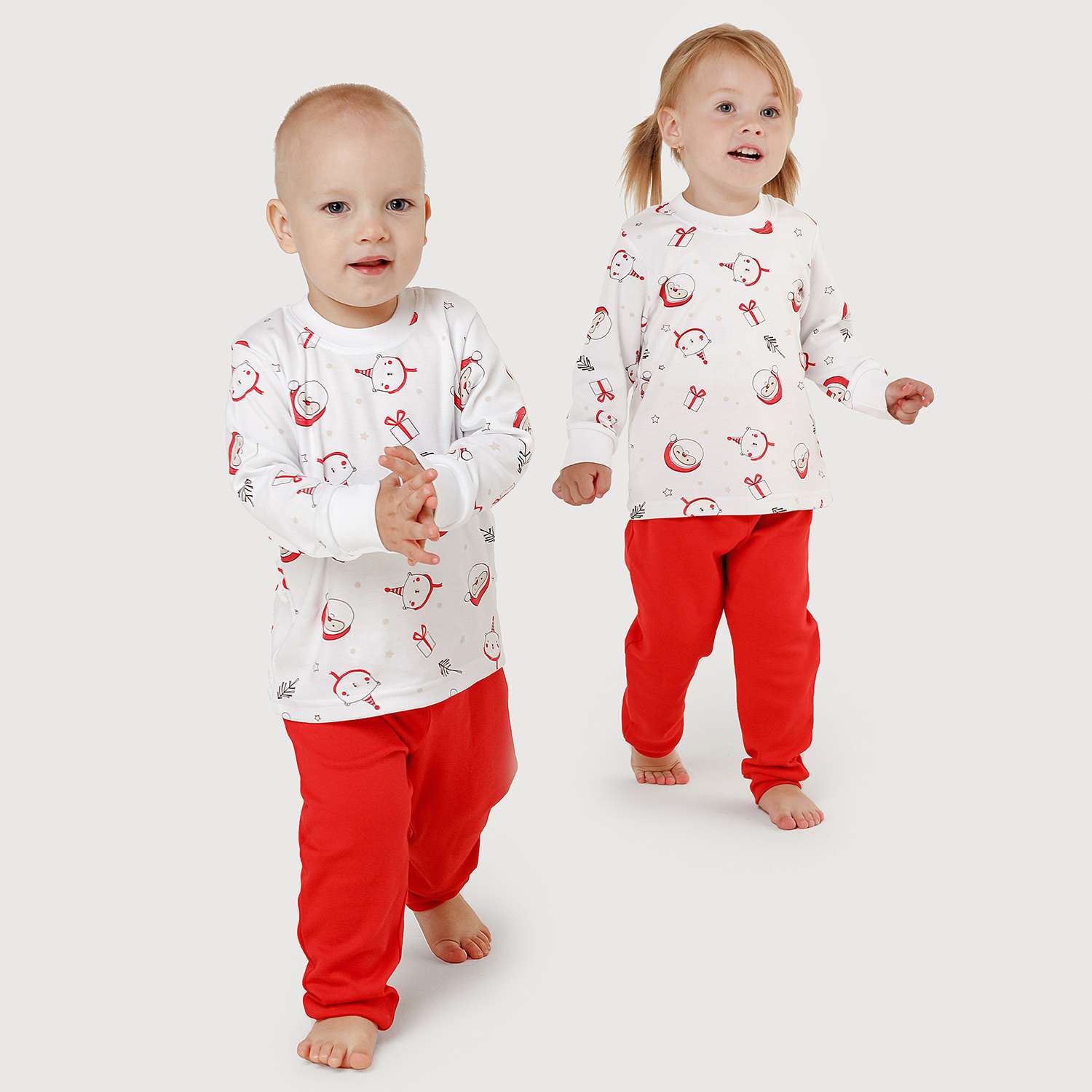 Пижама VEDDI 32-520и-20-белый/красный - фото 3