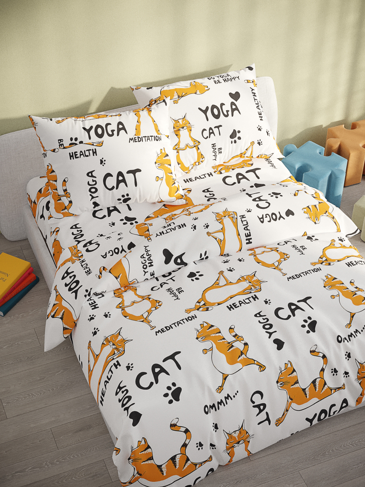 Комплект наволочек Сказка. Yogacat 50х70 см 2 шт на молнии - фото 2