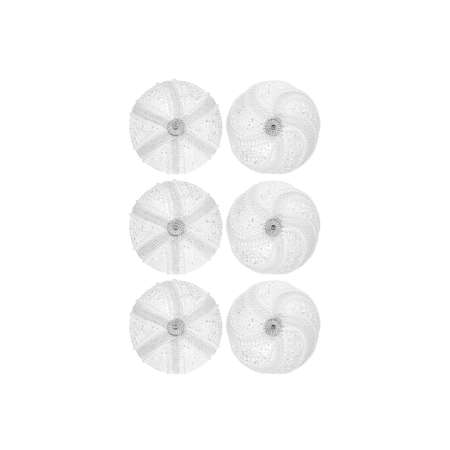 Набор Elan Gallery 6 новогодних шаров 9.5х9.5 см Жемчужины на белом