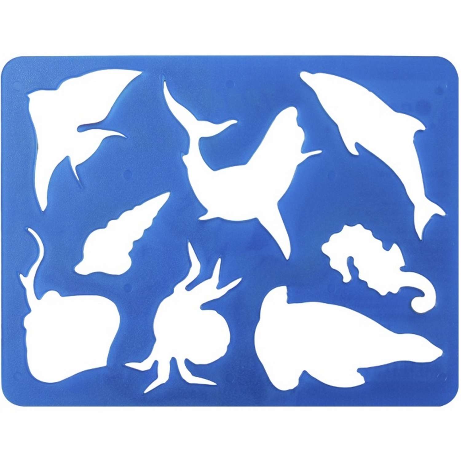 Трафарет пластиковый Darvish для рисования и декора многоразовый Морские обитатели - фото 2