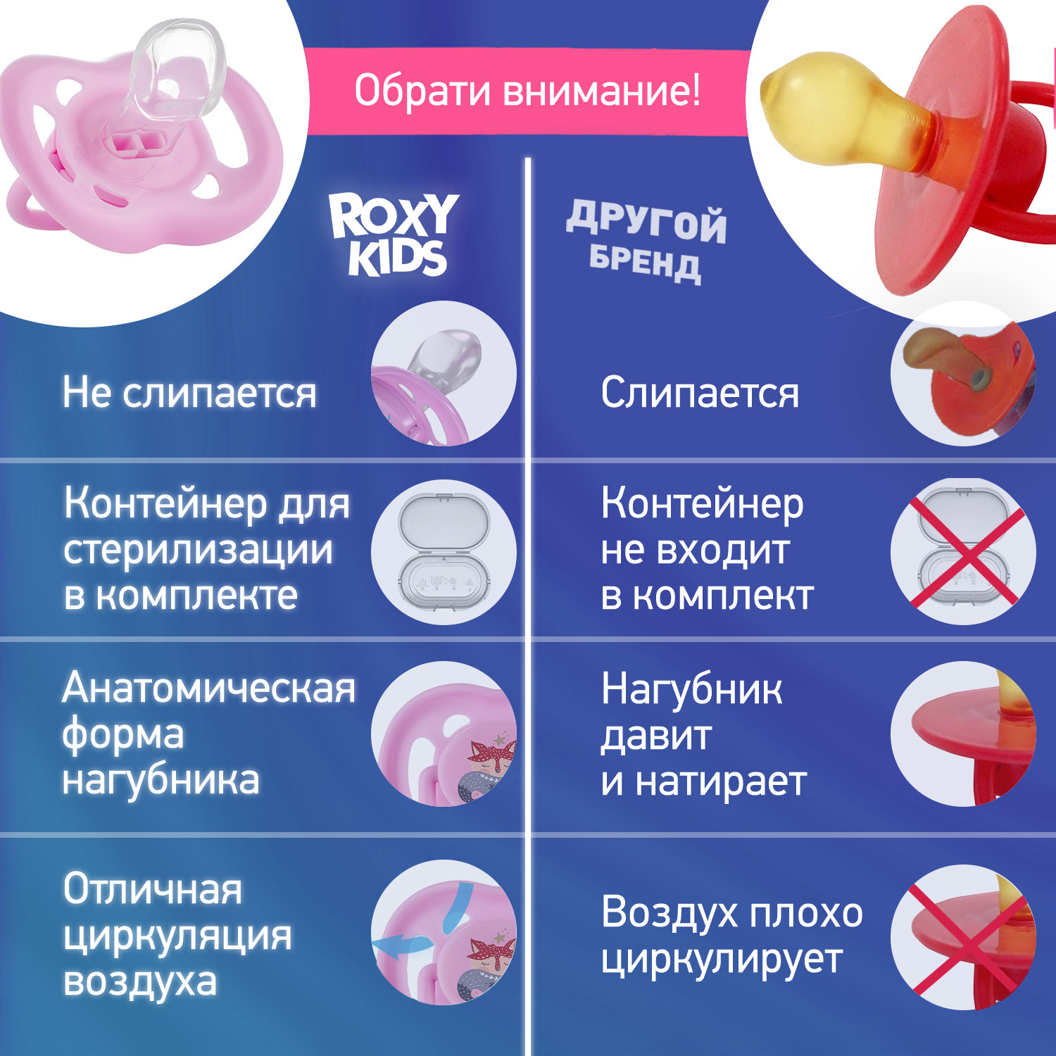 Соска-пустышка силиконовая ROXY-KIDS Scandi в контейнере 2шт от 0 до 6 месяцев - фото 10