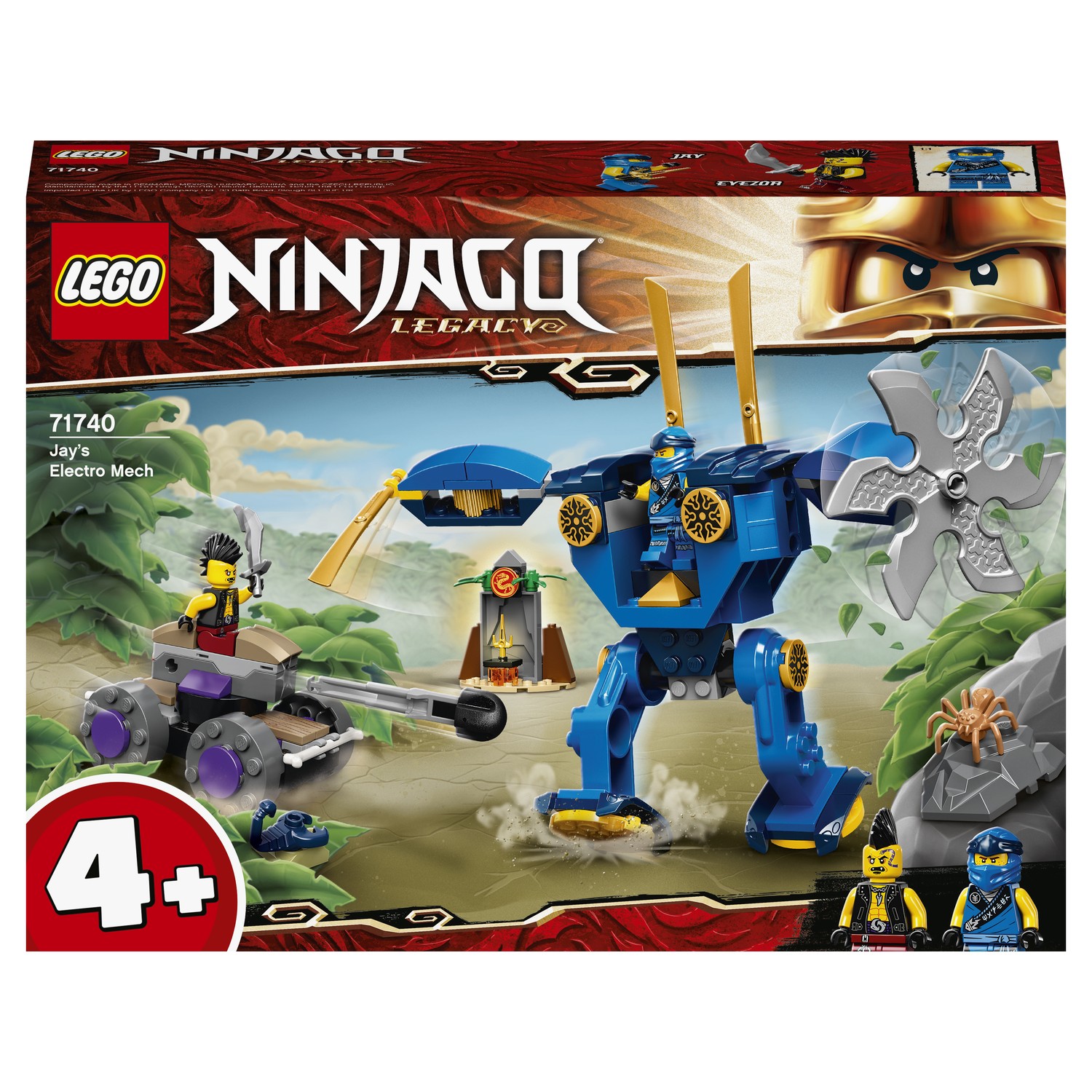 Конструктор LEGO Ninjago Электрический робот Джея 71740 купить по цене 499  ₽ в интернет-магазине Детский мир