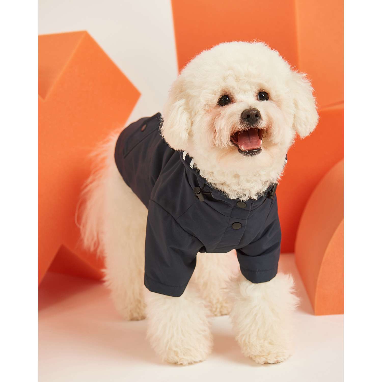 Куртка для собак Zoozavr тёмно-синяя 35 - фото 8