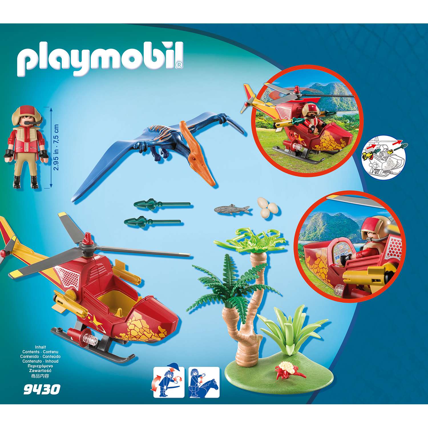 Конструктор Playmobil Динозавры Вертолет 9430pm - фото 4