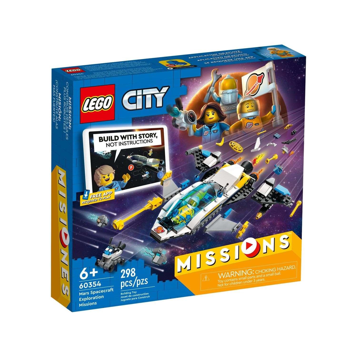 Конструктор LEGO City Mars Spacecraft Exploration Missions 60354 - фото 1