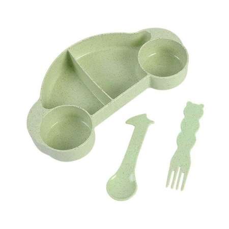 Набор детской посуды Uniglodis Машинка зеленая