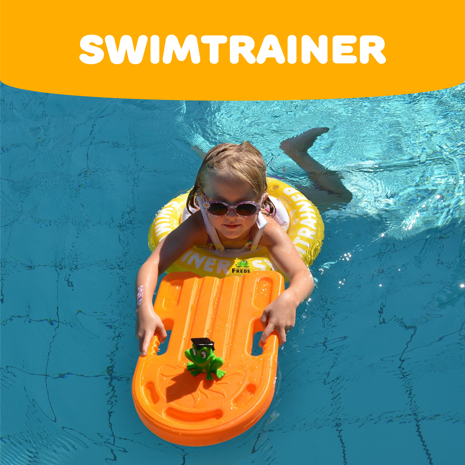 Круг надувной Freds Swim Academy Swimtrainer «Сlassic» для обучения плаванию (4-8лет) Желтый - фото 8