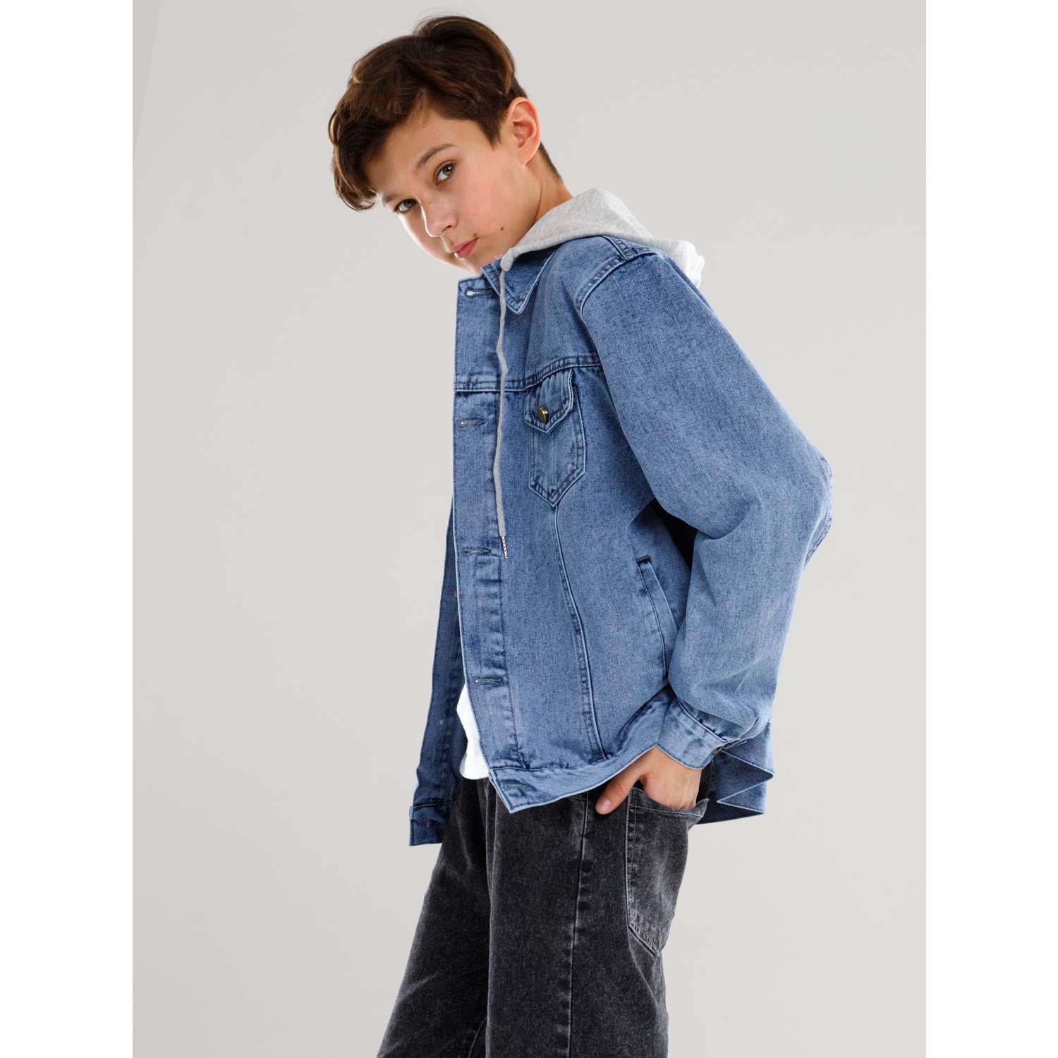 Куртка джинсовая СИНИЙ МИР M1012-D63 - фото 9