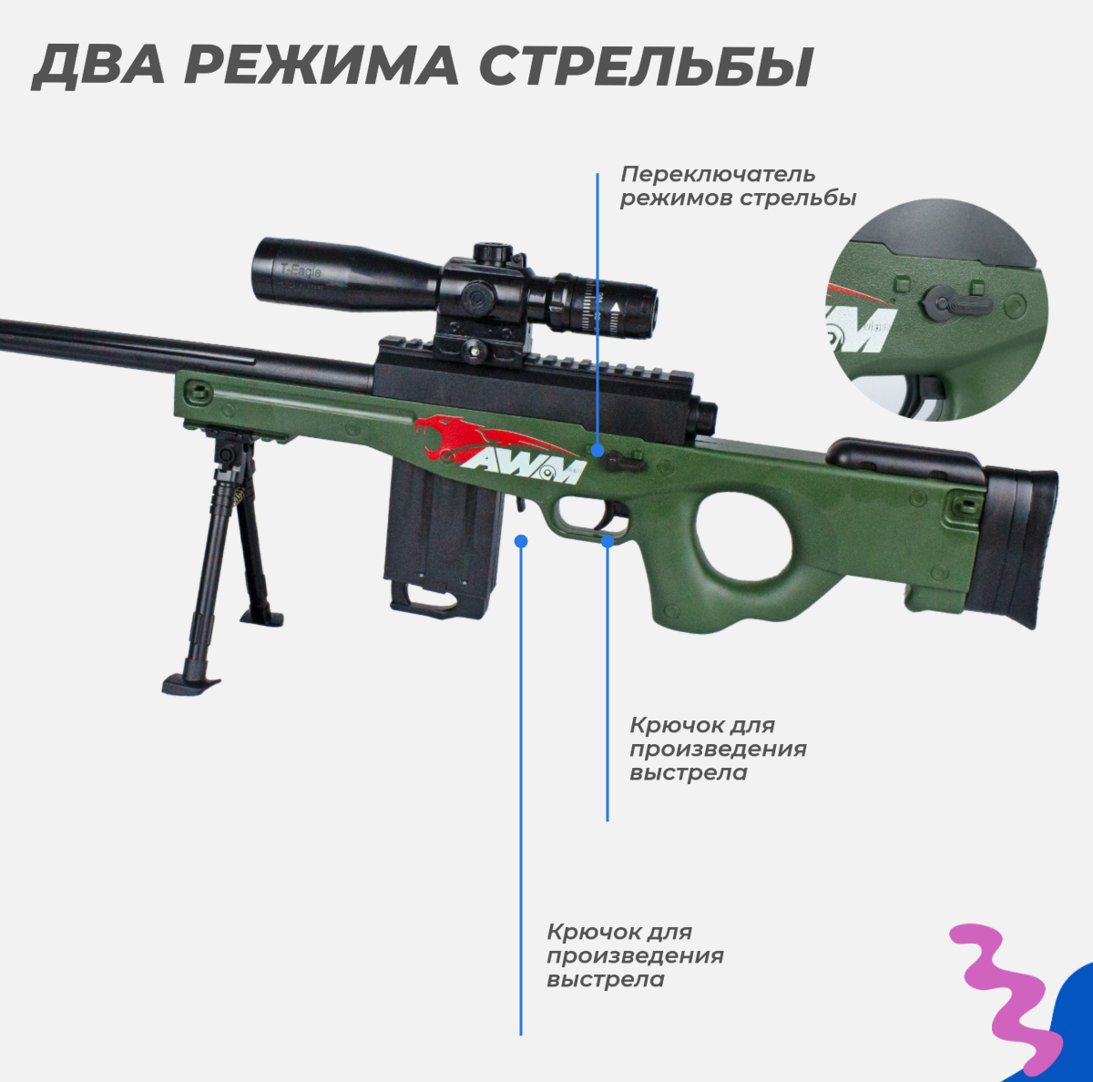 Винтовка игрушечная Story Game AWM - фото 2