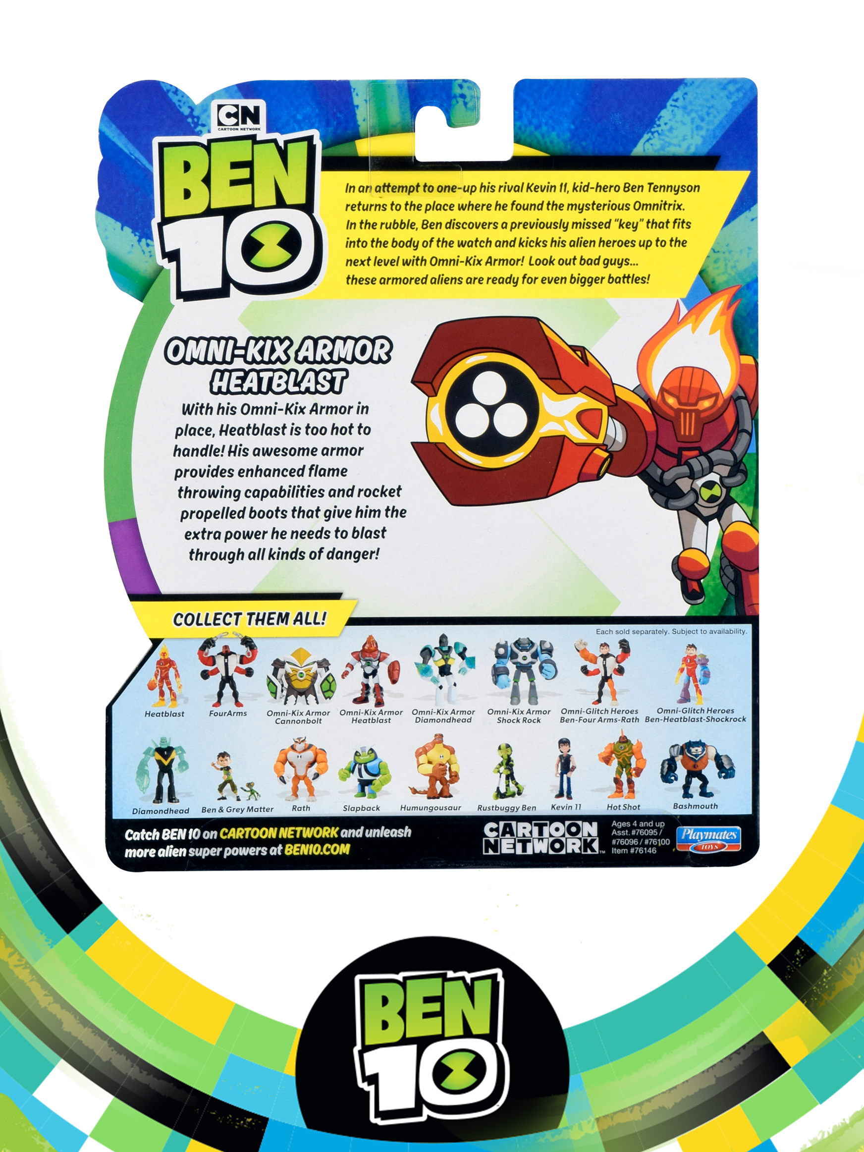 Фигурка Ben10 Бронированный Человек огонь 12.5 - фото 5