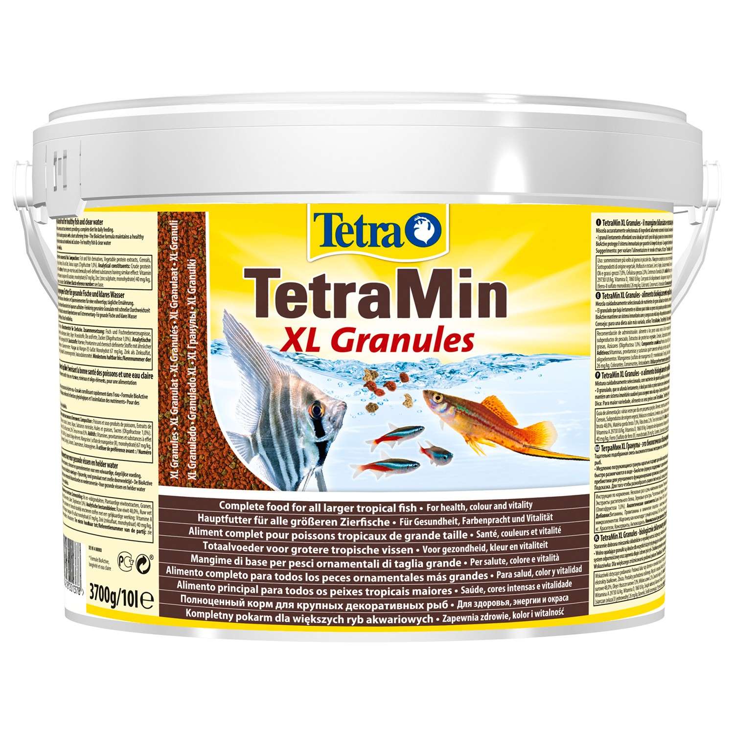 Корм для рыб Tetra 10л Min XL Granules для всех видов рыб крупные гранулы (ведро) - фото 1