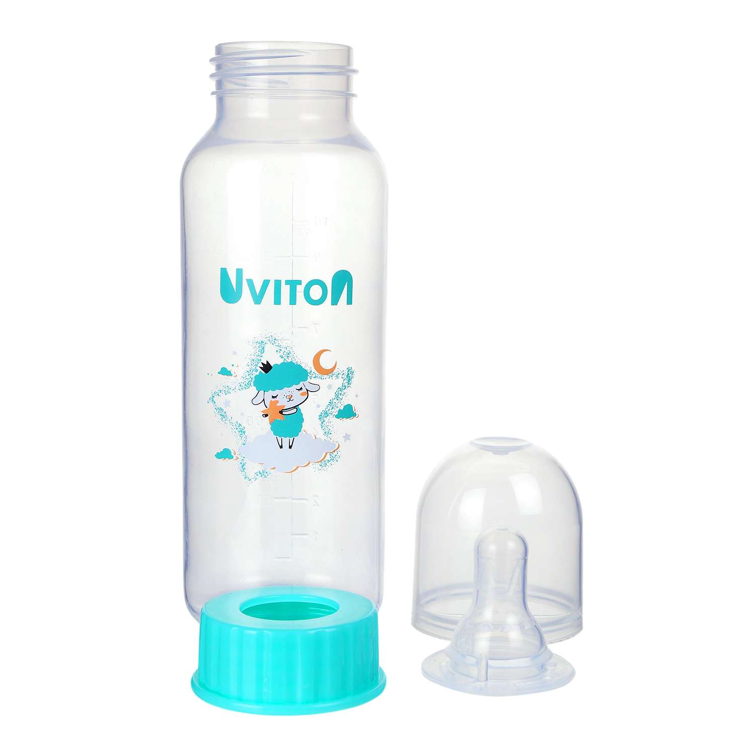 Бутылочка для кормления Uviton стандартное горлышко 250 мл. 0115 Мятный - фото 4