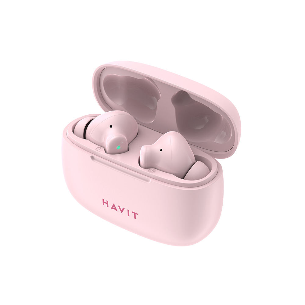 Наушники беспроводные HAVIT True Wireless TW967 Pink - фото 1