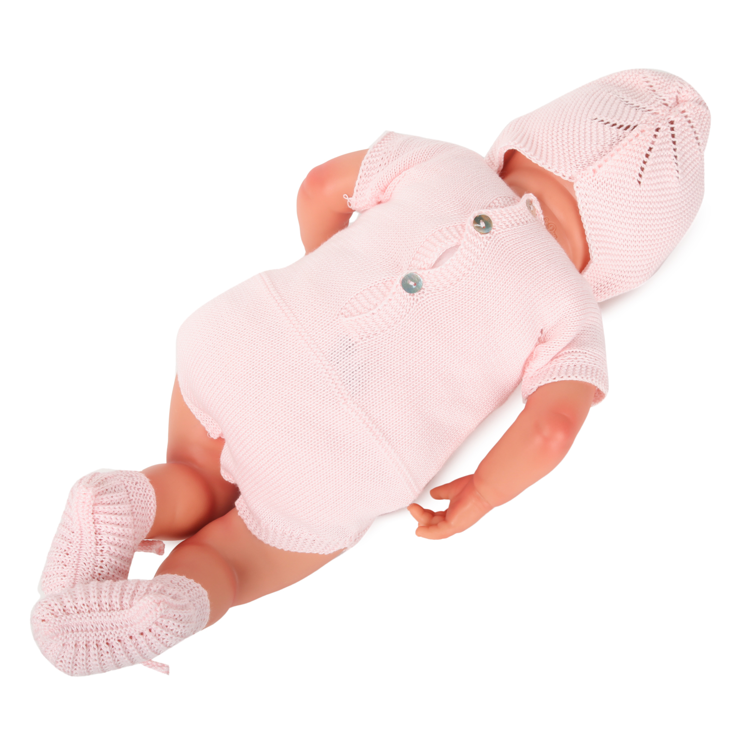Пупс MARINA & PAU новорожденный в розовом боди 3040 3040 - фото 5
