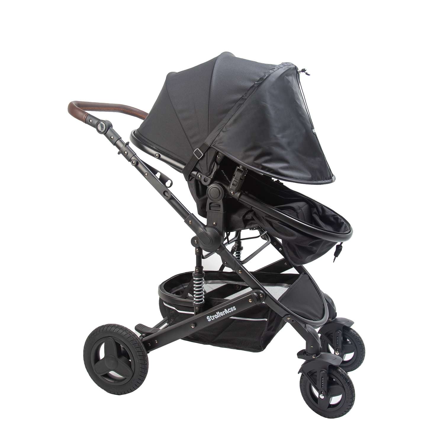 Козырек для коляски от солнца StrollerAcss для всех моделей SA33/Черный - фото 14