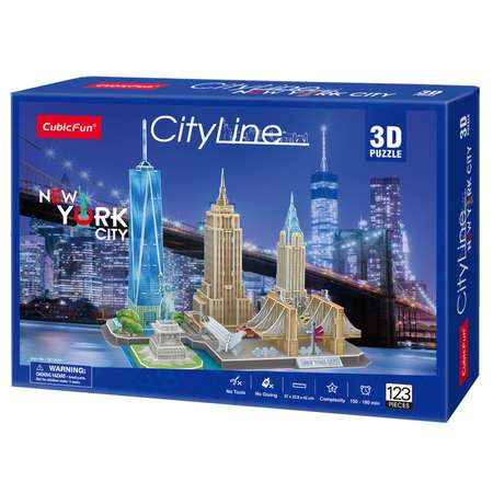 Пазл CubicFun Нью-Йорк CityLine 3D 123детали P688h