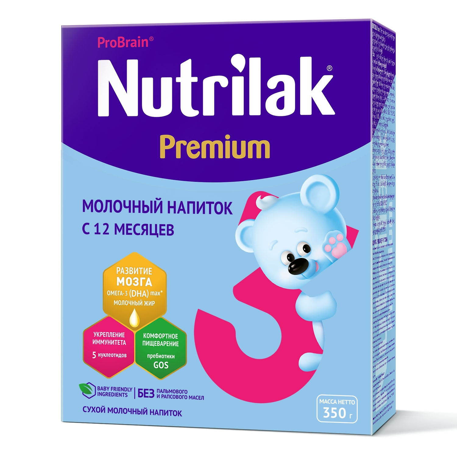 Смесь Nutrilak Premium 3 350г с 12месяцев - фото 1