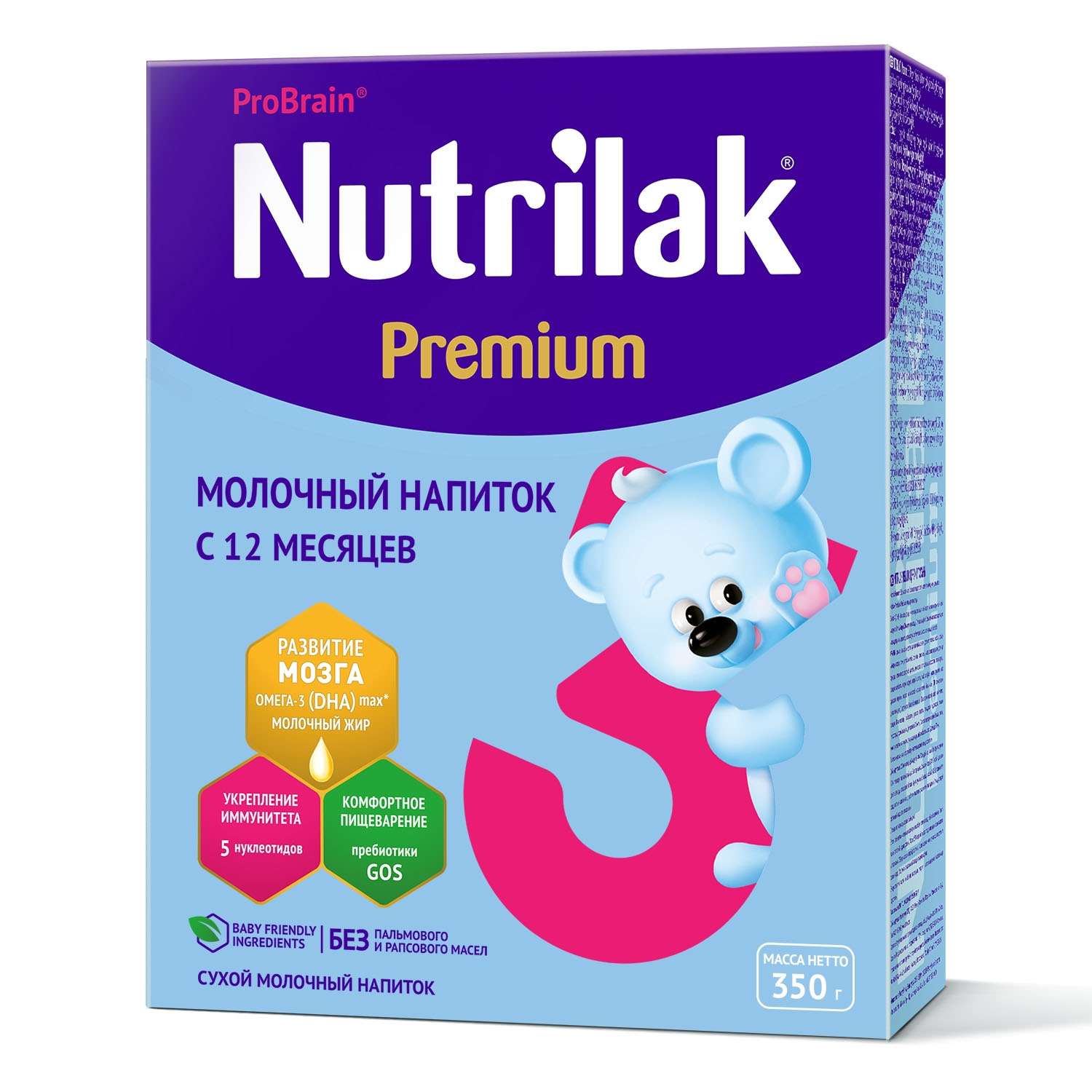 Смесь Nutrilak Premium 3 350г с 12месяцев - фото 1