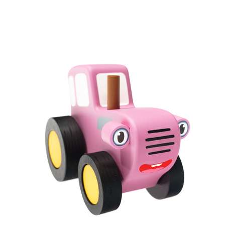 Машинка BochArt Синий трактор розовый