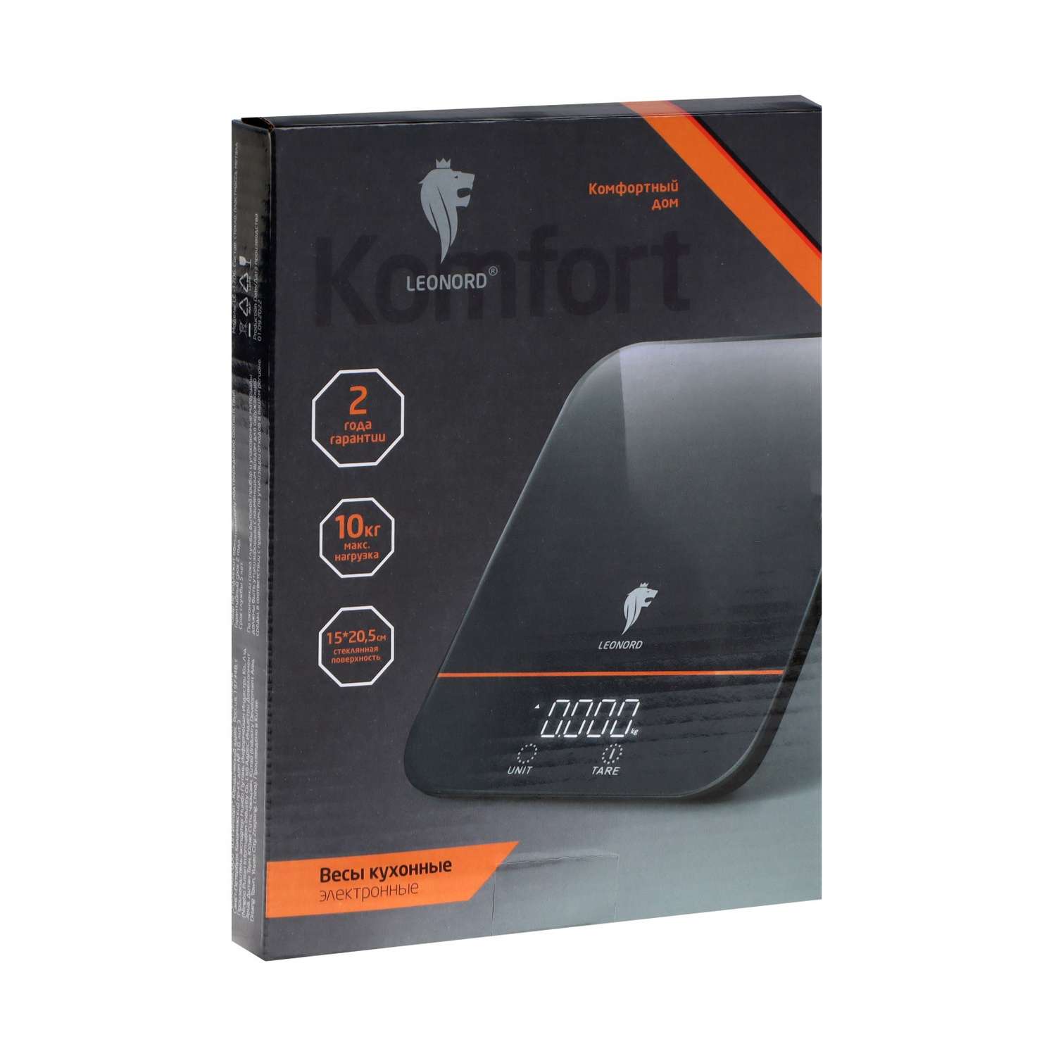 Весы кухонные Luazon Home LE-1706 электронные до 10 кг LCD дисплей чёрные - фото 9